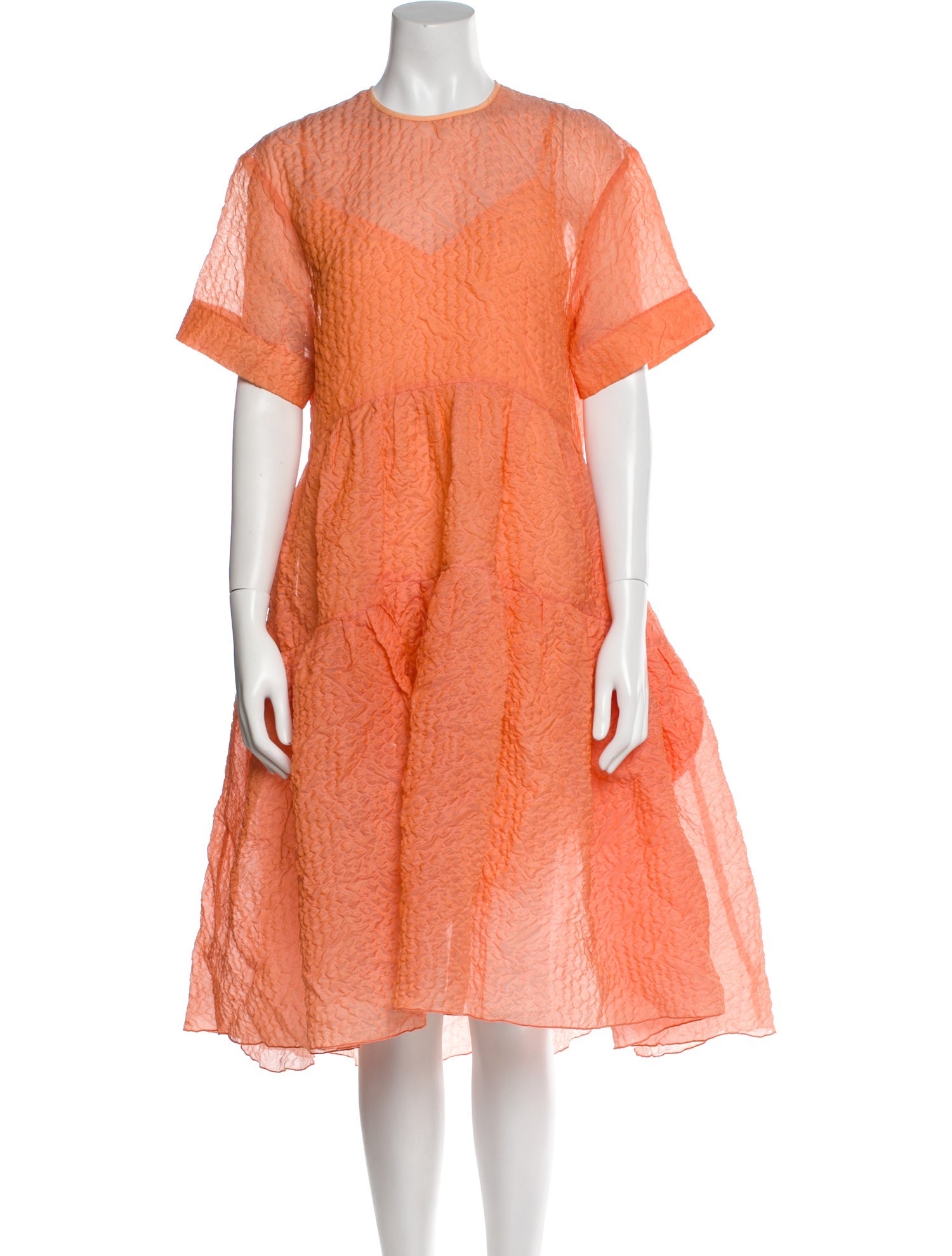 Victoria Victoria Beckham Silk Midi Length Dress