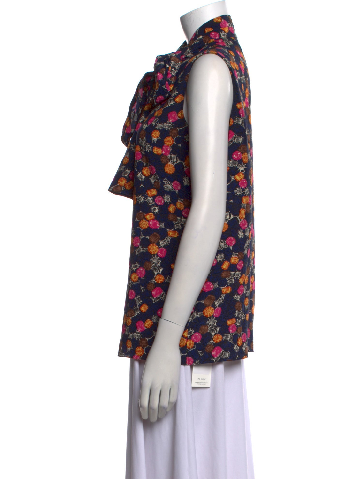 Victoria Beckham Silk Printed Blouse