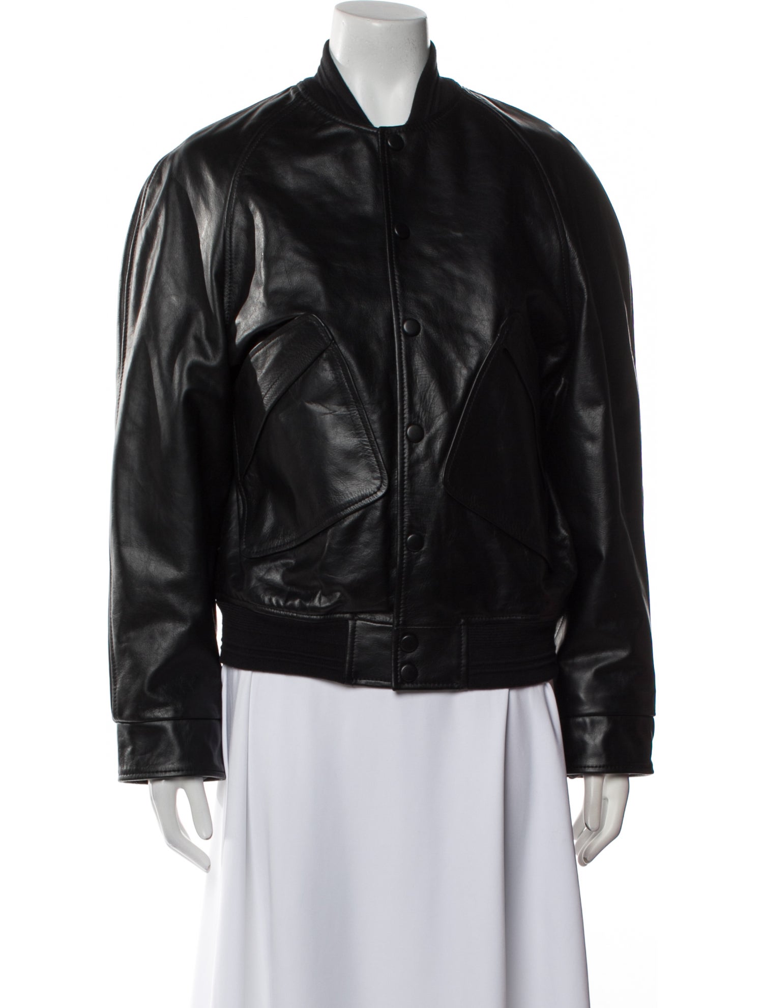Victoria Beckham Leather Bomber Jacket w/ Tags