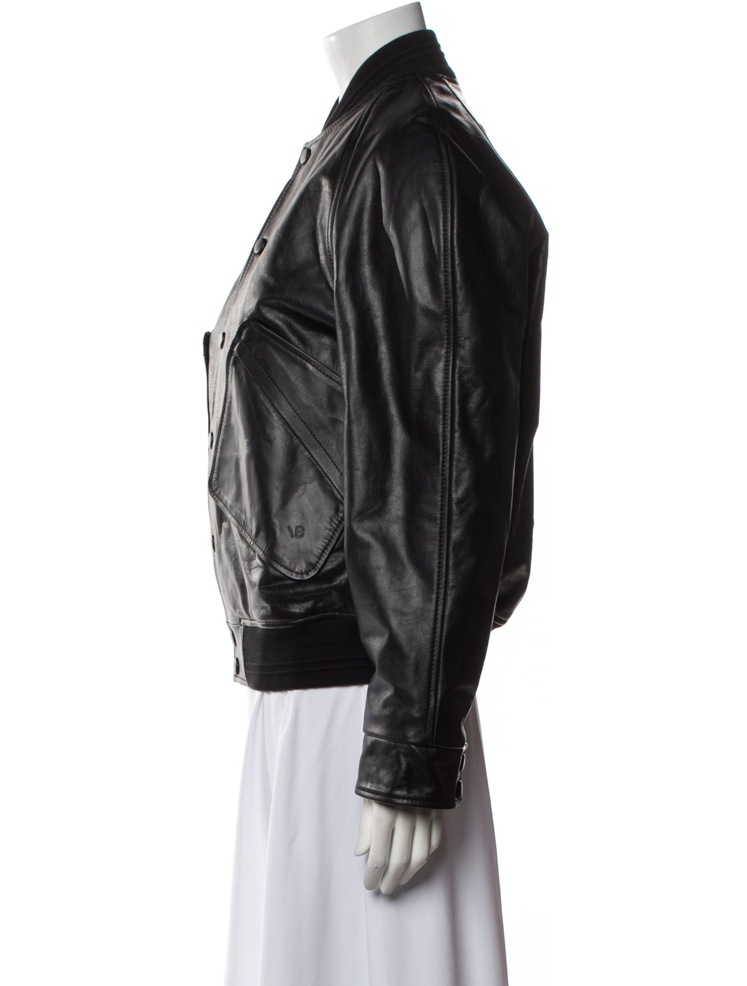 Victoria Beckham Leather Bomber Jacket w/ Tags