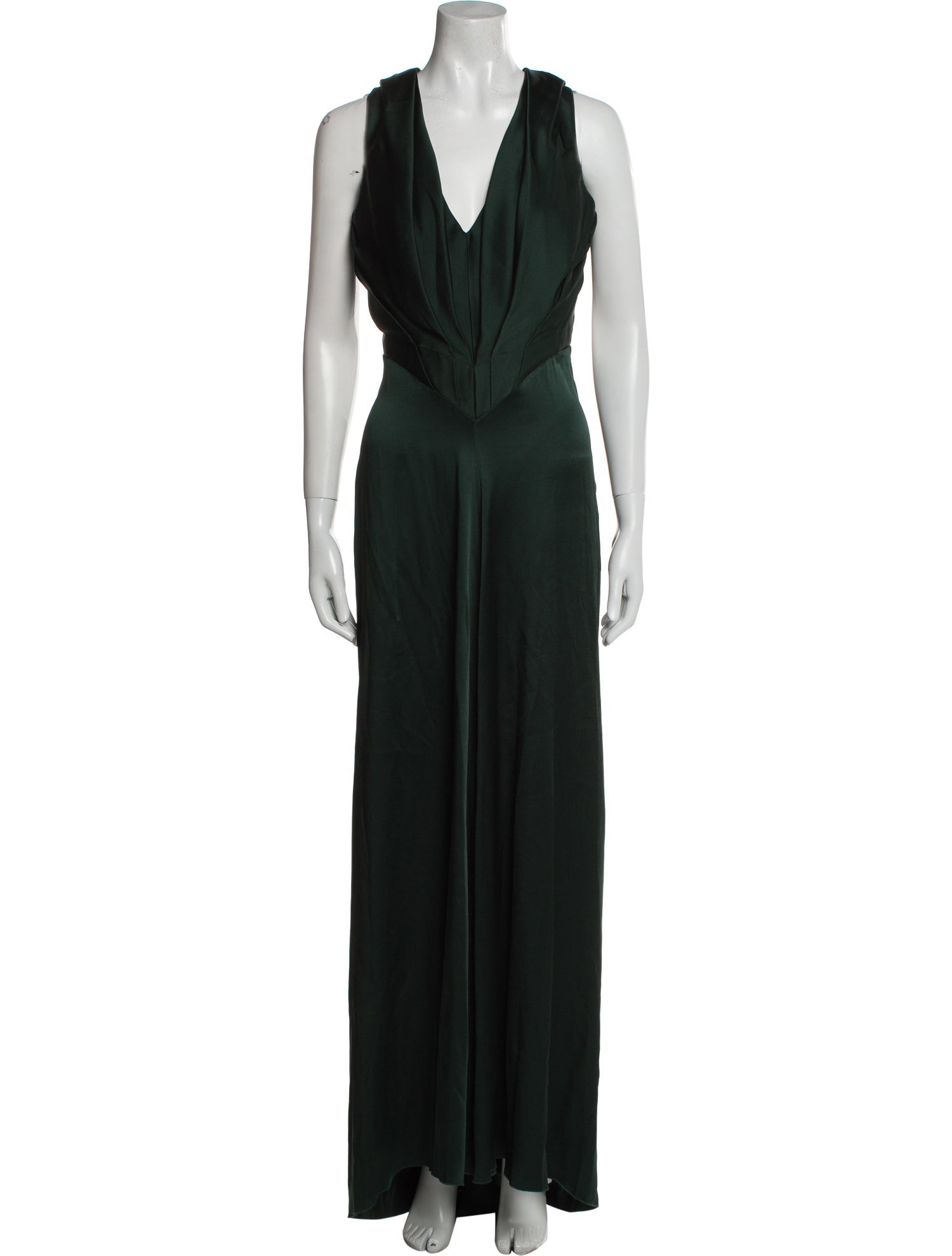 Victoria Beckham V-Neck Long Dress