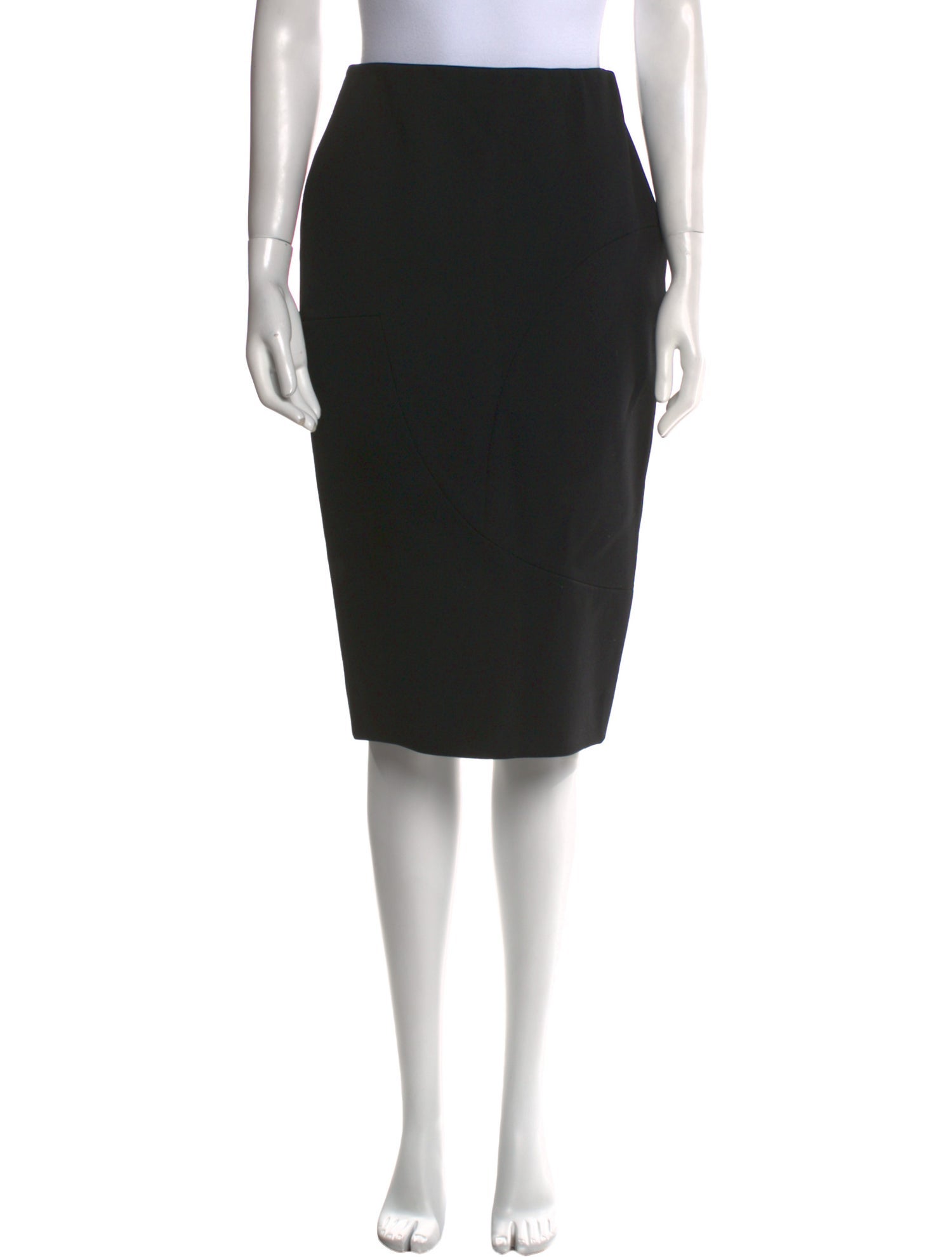 Victoria Beckham Wool Knee-Length Skirt