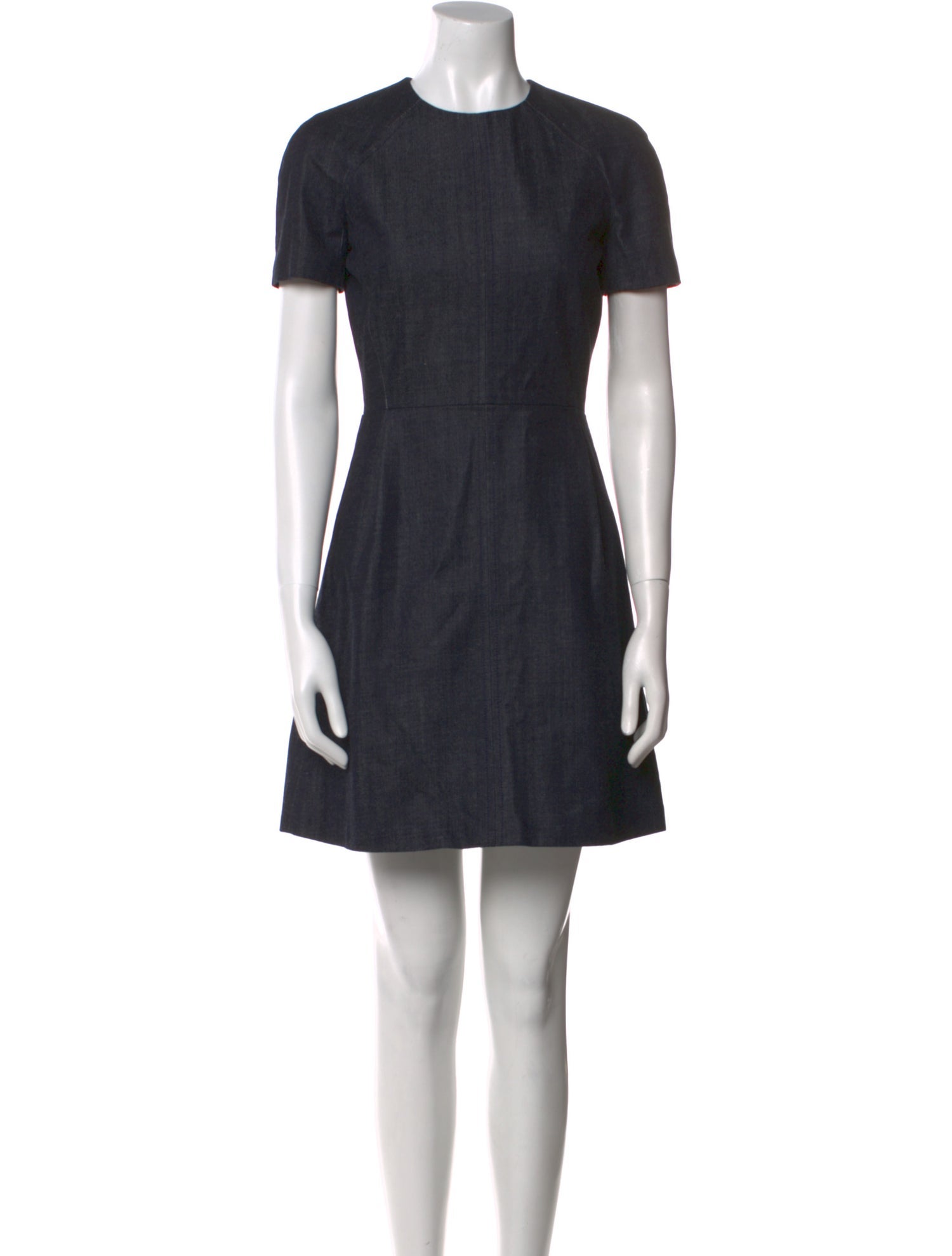 Victoria Beckham Crew Neck Mini Dress