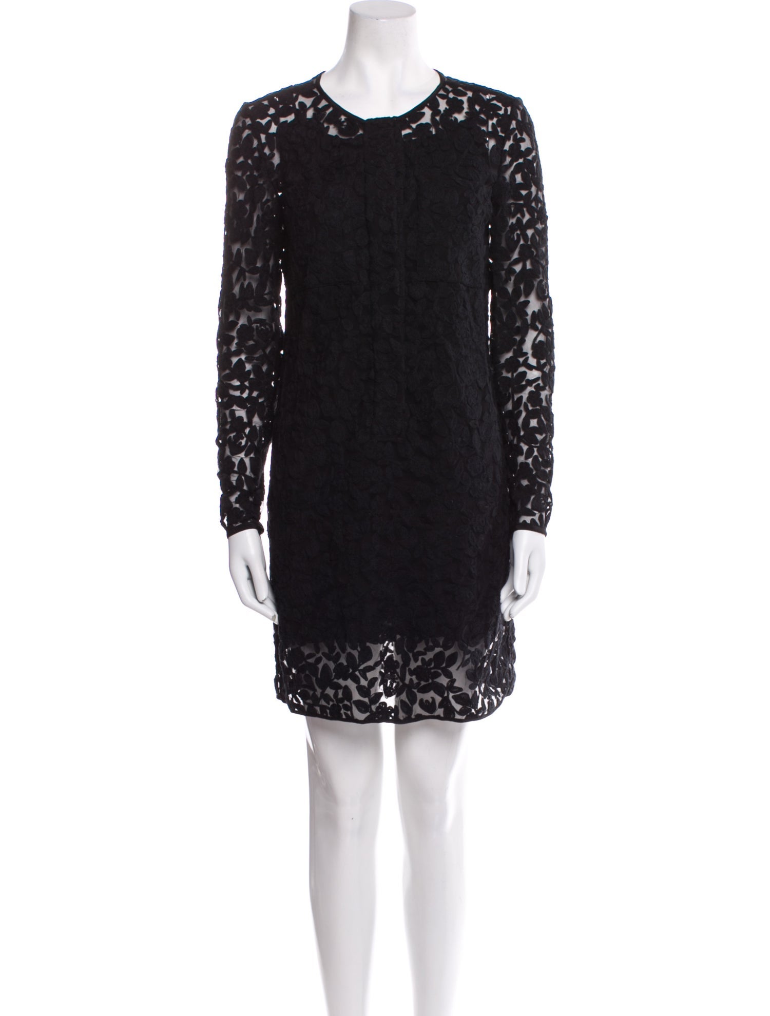 Victoria Beckham Lace Pattern Mini Dress