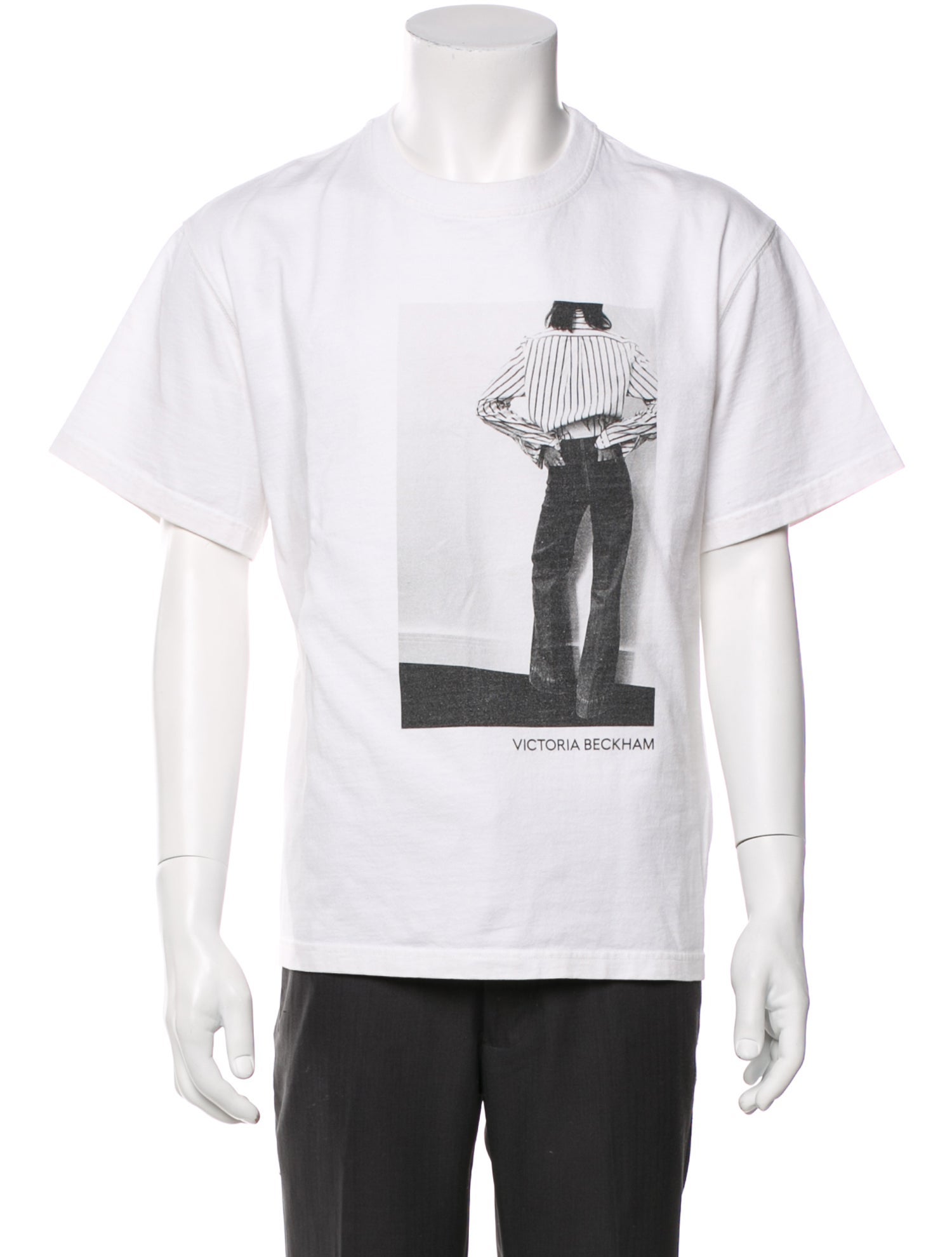Victoria Beckham Graphic Print Short Sleeve Shirt