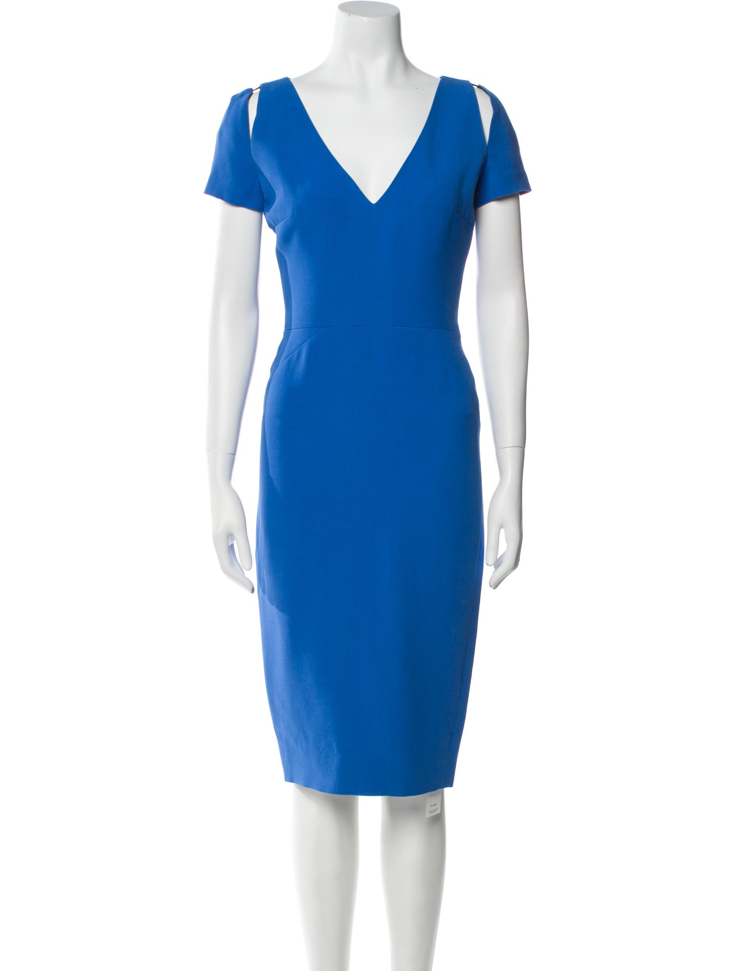 Victoria Beckham Wool Midi Length Dress