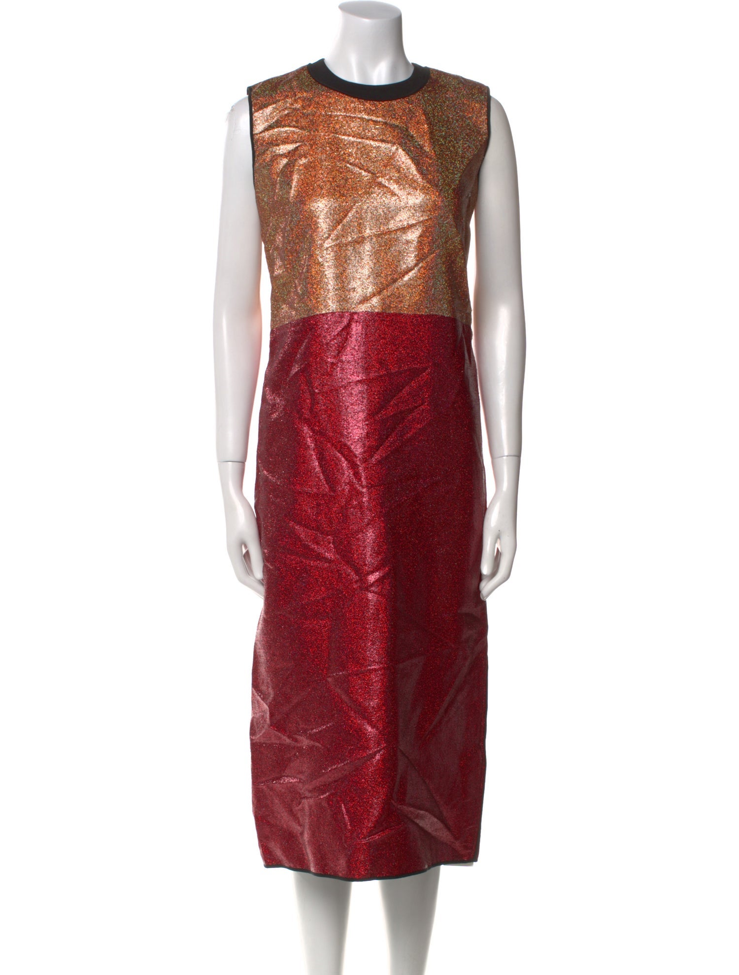 Victoria Beckham Printed Midi Length Dress - Red Dresses, Clothing -  VBK59956 | The RealReal