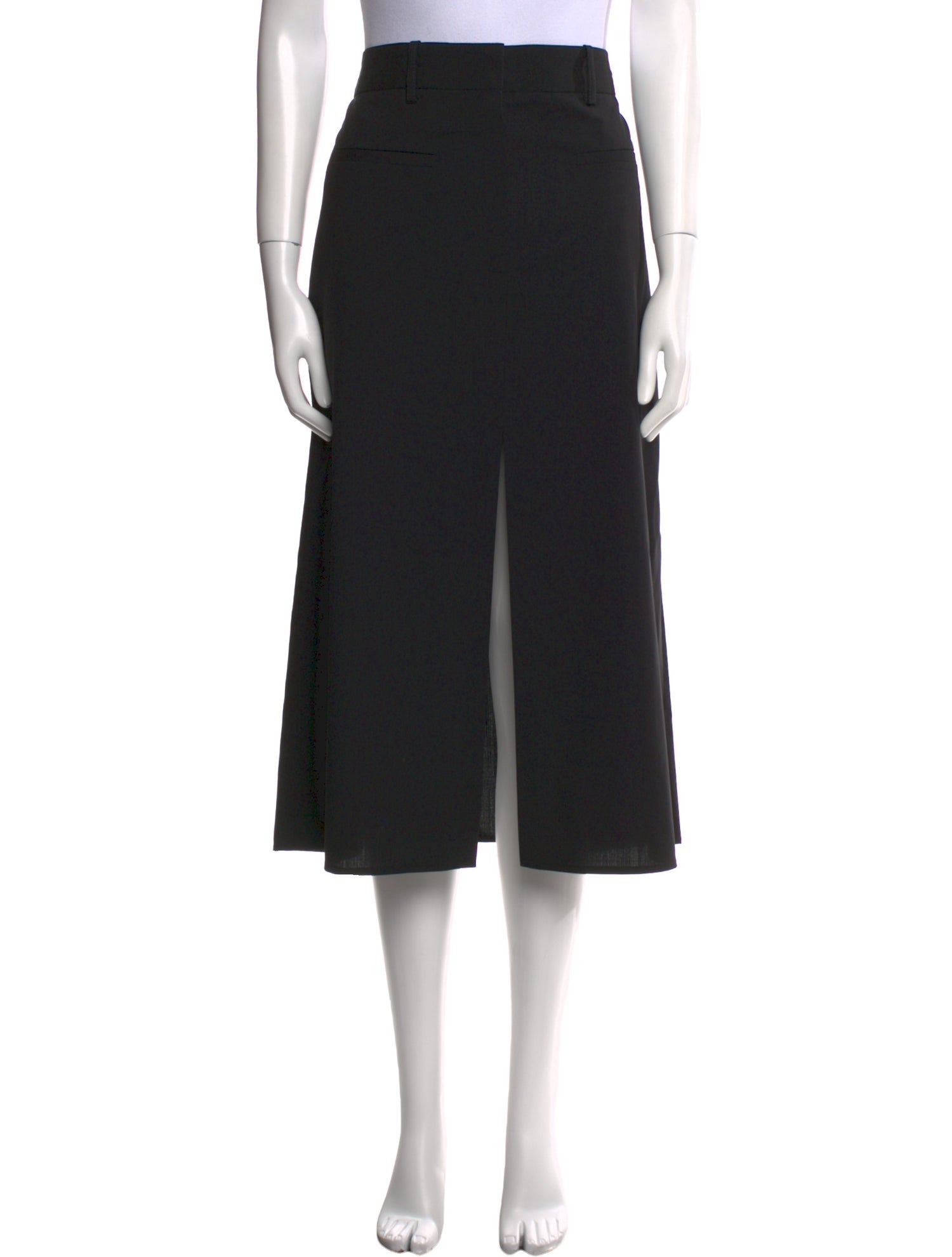 Victoria Beckham Wool Midi Length Skirt