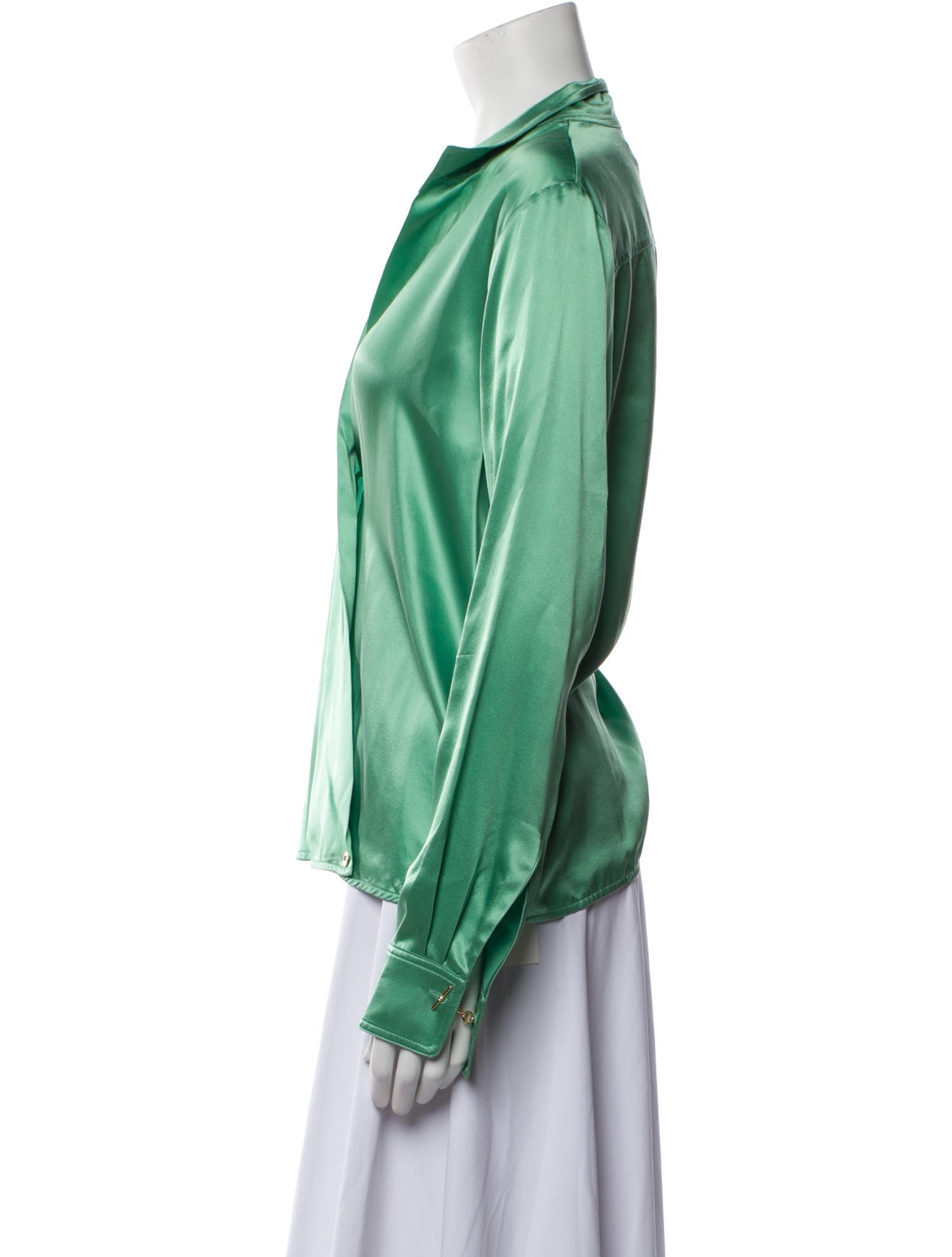 Victoria Beckham Silk V-Neck Blouse