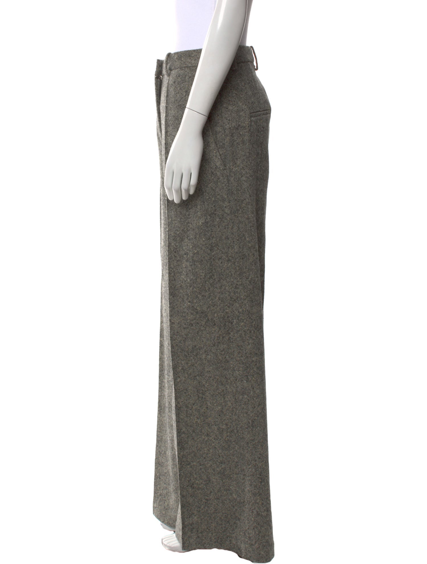 Victoria Beckham Wool Wide Leg Pants