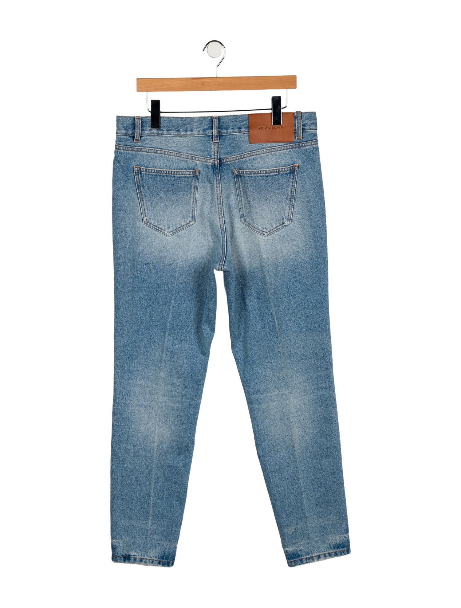 Victoria Beckham High-Rise Straight Leg Jeans