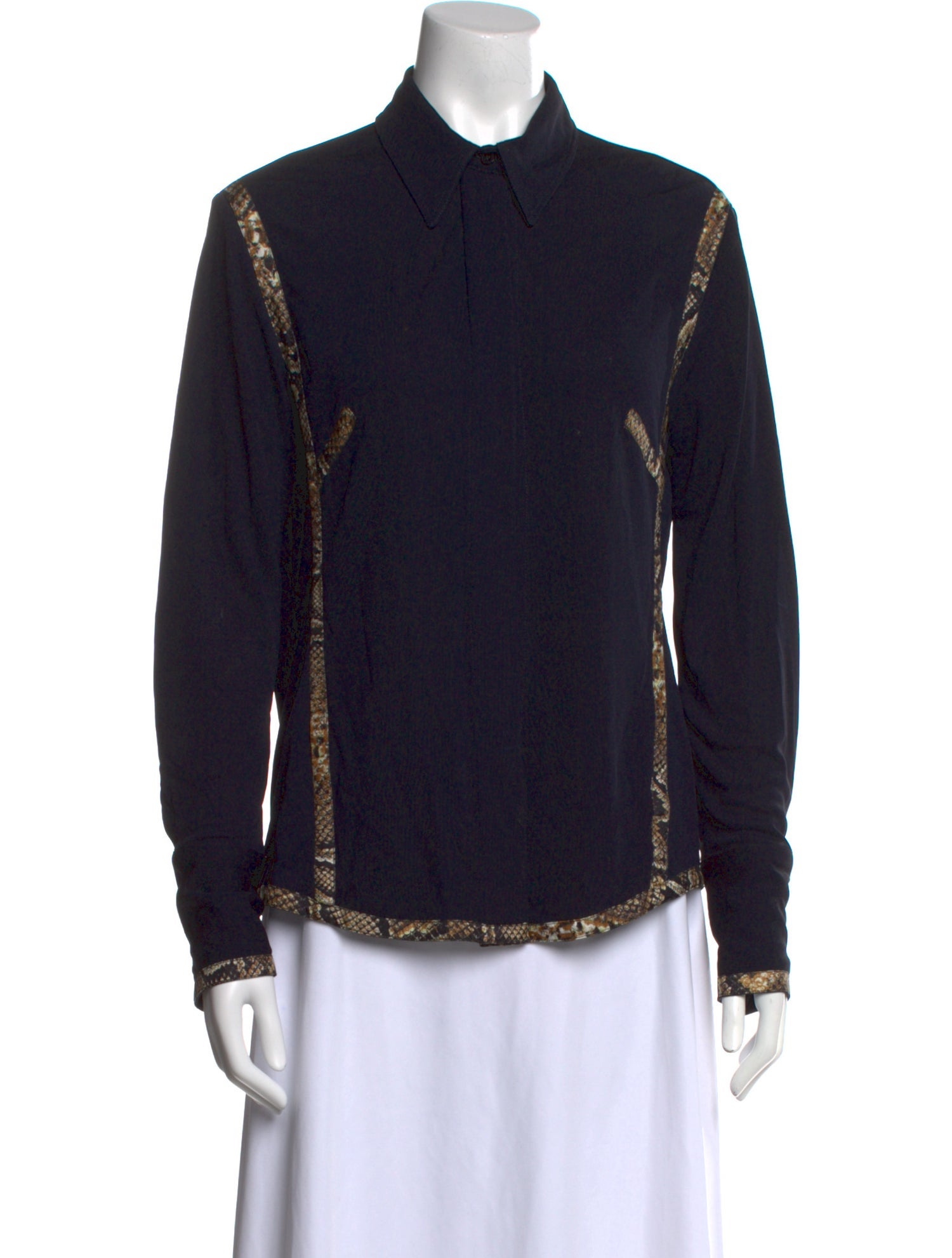 Victoria Beckham Long Sleeve Button-Up Top