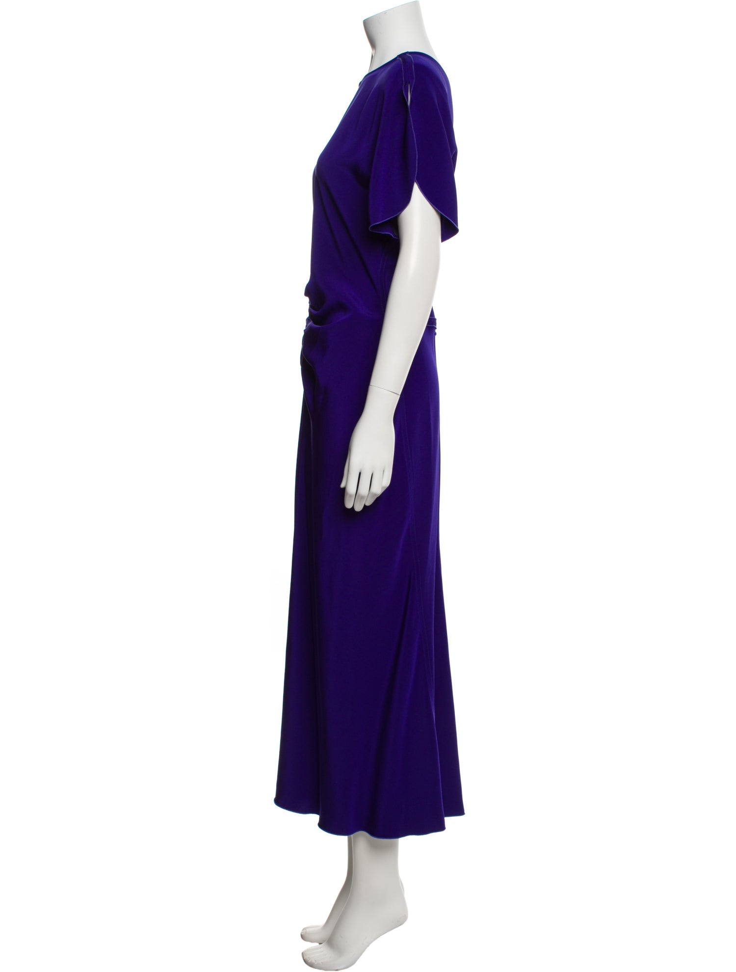 Victoria Beckham Crew Neck Long Dress