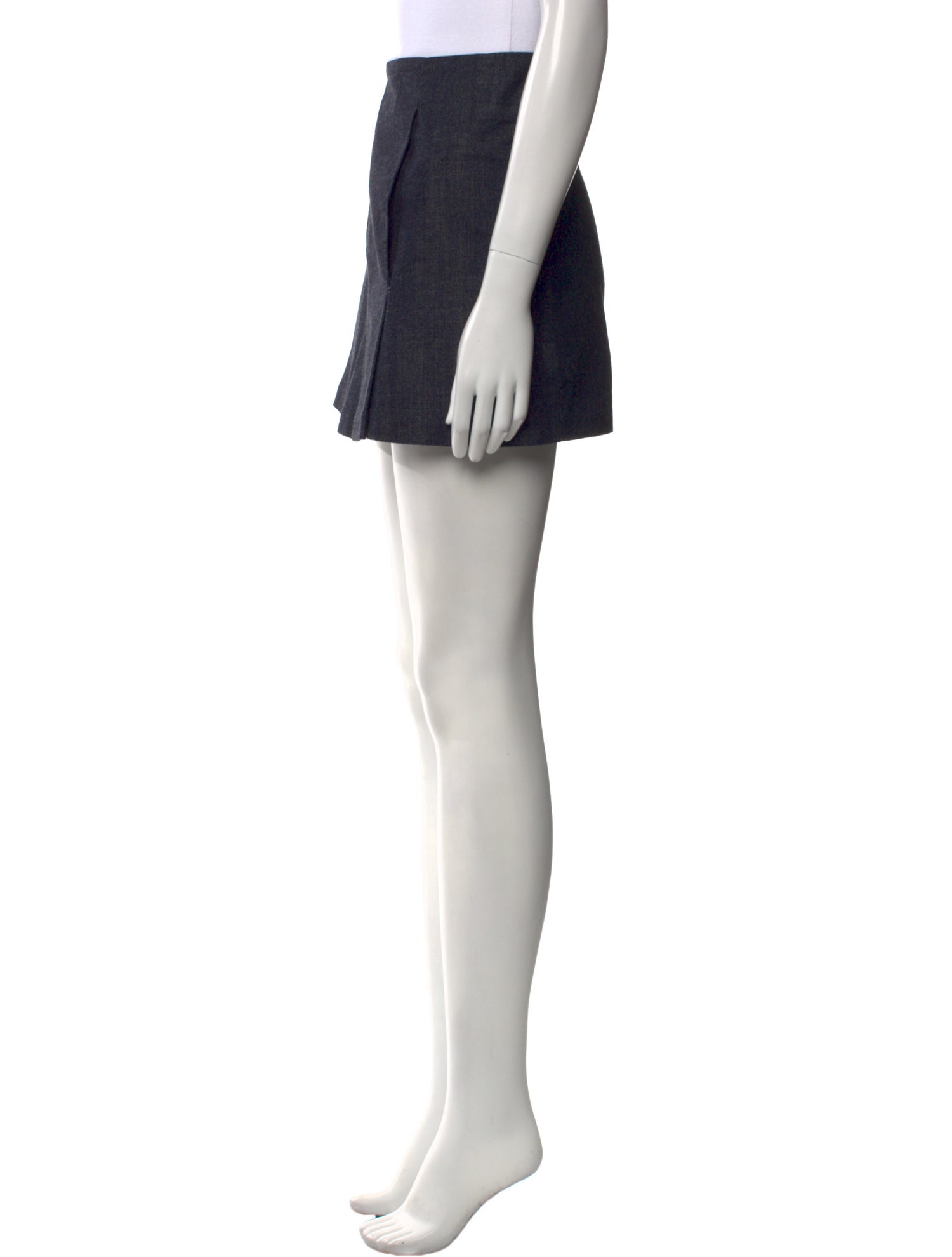 Victoria Beckham Embroidered Accent Mini Skirt