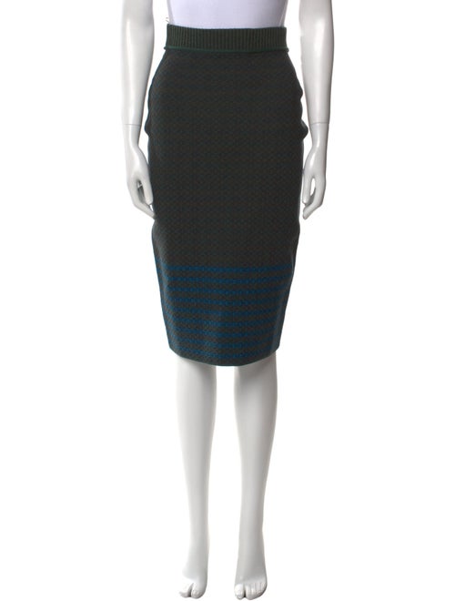 Victoria Beckham Striped Knee-Length Skirt
