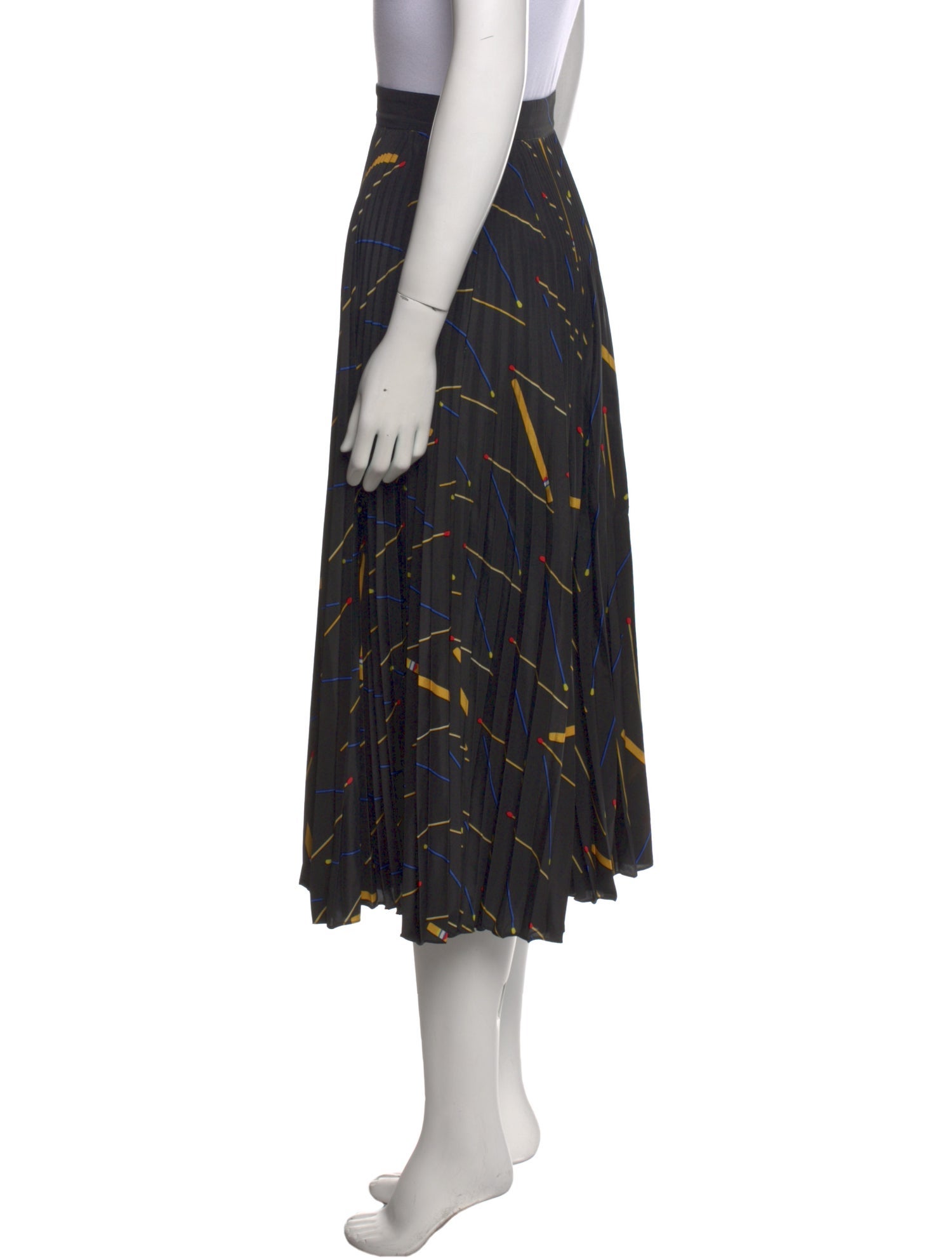 Victoria Beckham Printed Midi Length Skirt