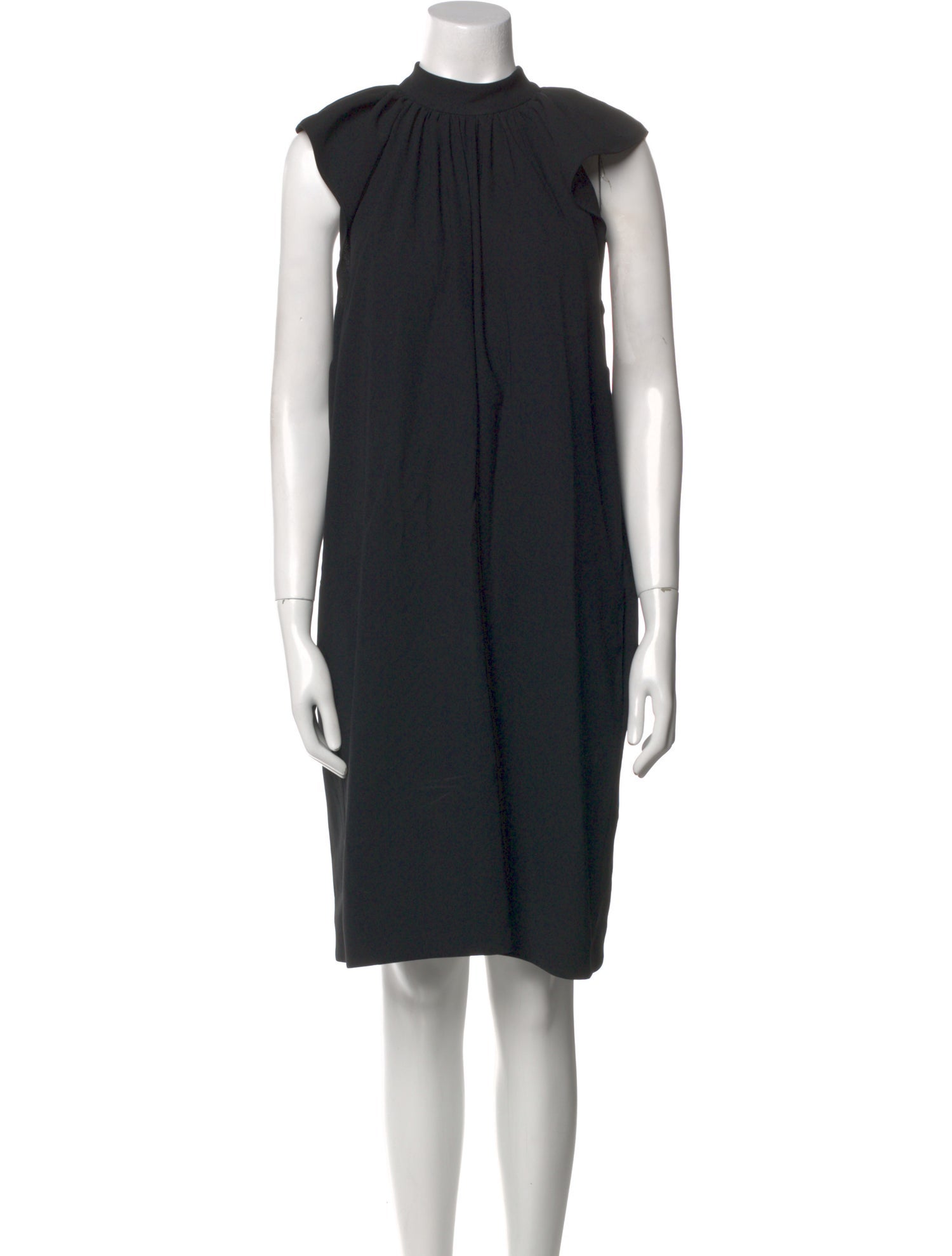 Victoria Beckham Mock Neck Knee-Length Dress