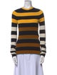 Victoria Beckham Striped Crew Neck Sweatshirt