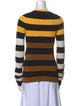 Victoria Beckham Striped Crew Neck Sweatshirt