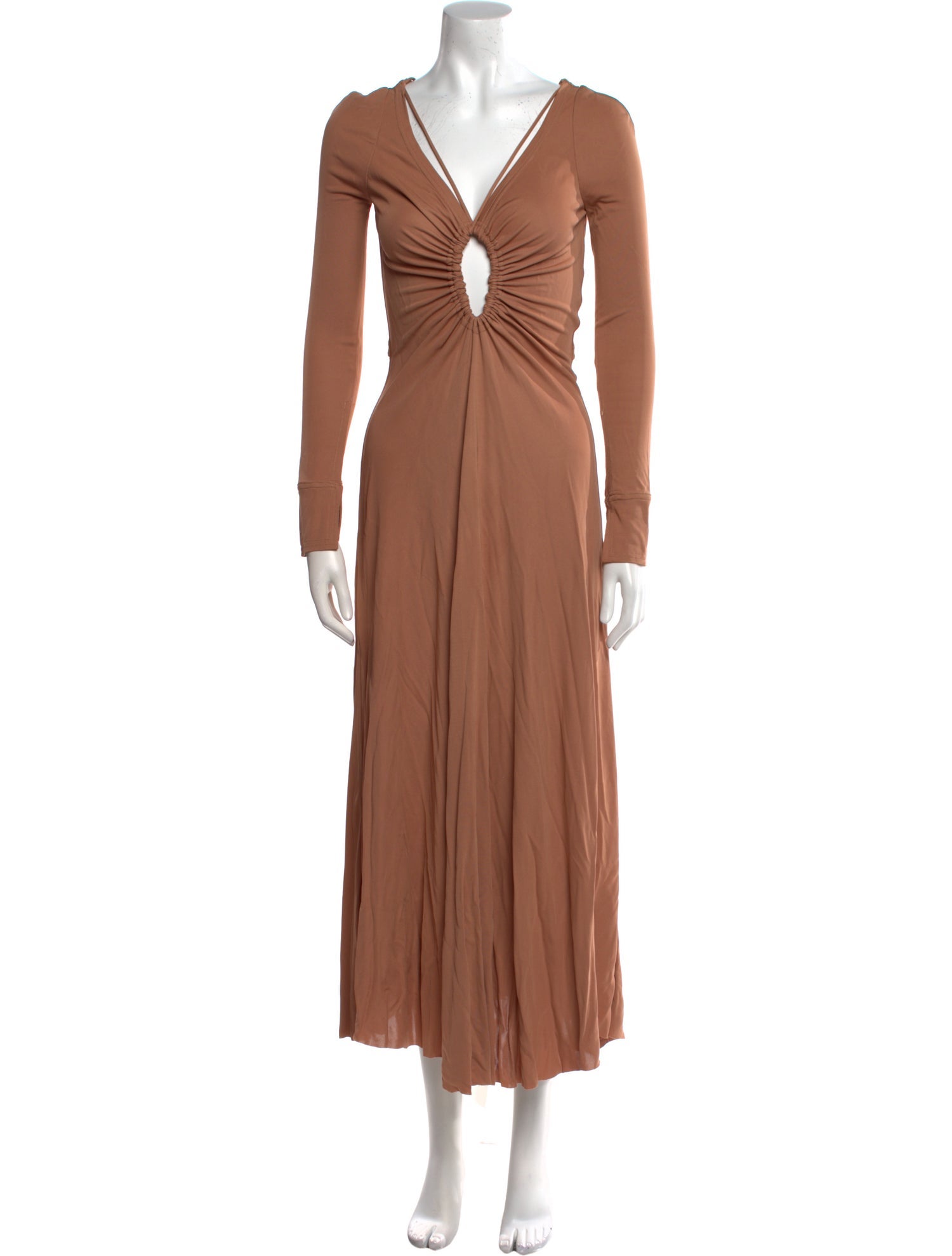 Victoria Beckham V-Neck Long Dress