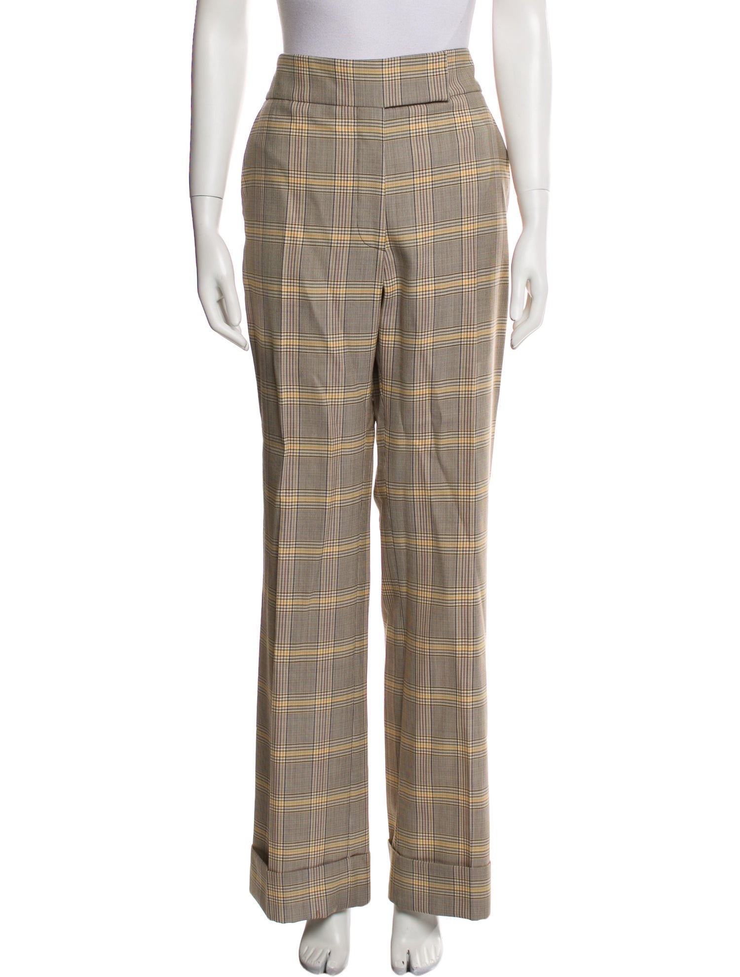 Victoria Beckham Virgin Wool Wide Leg Pants