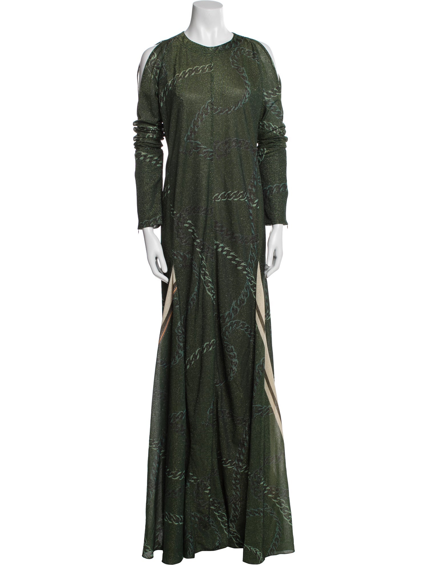 Victoria Beckham Crew Neck Long Dress