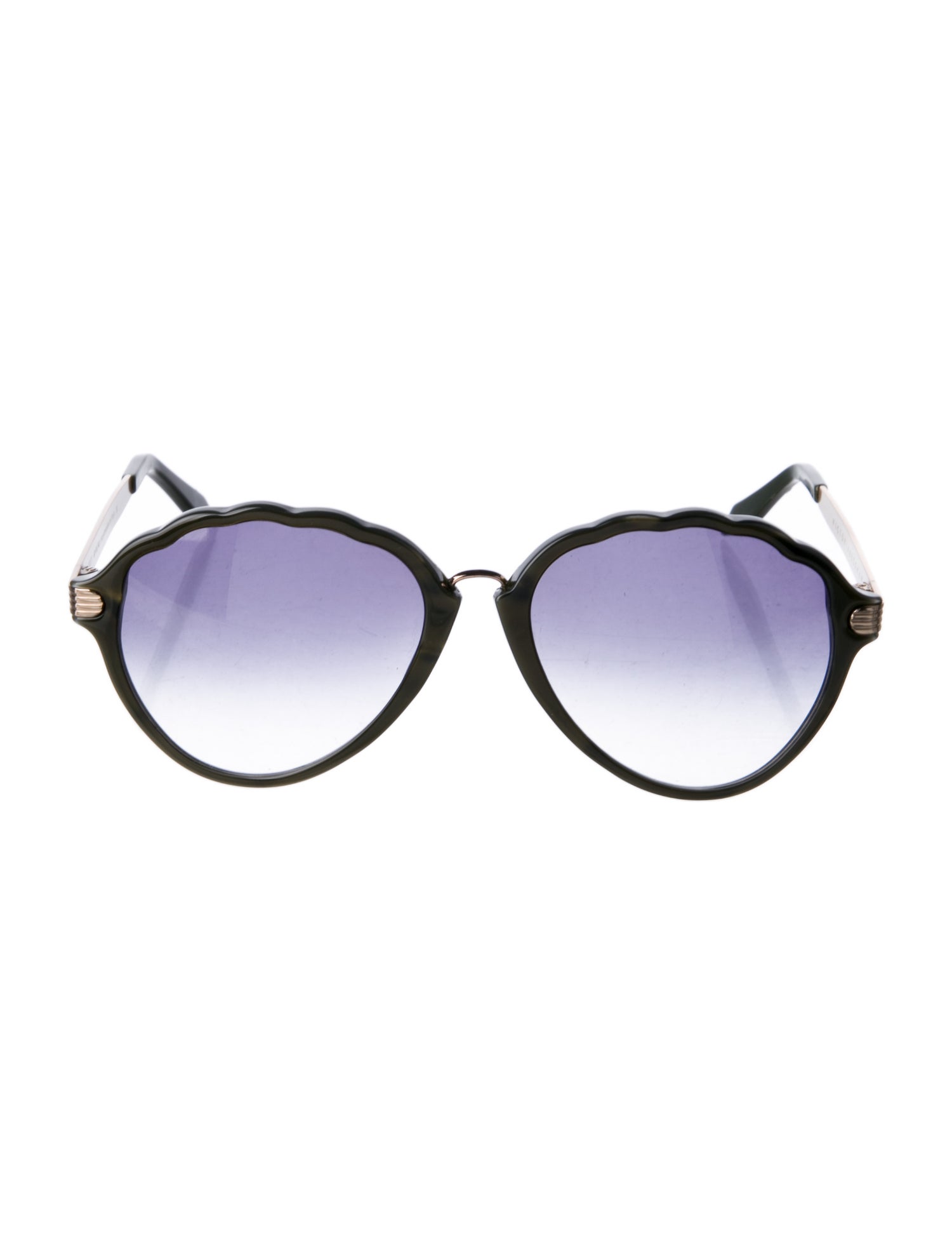 Victoria Beckham Round Gradient Sunglasses