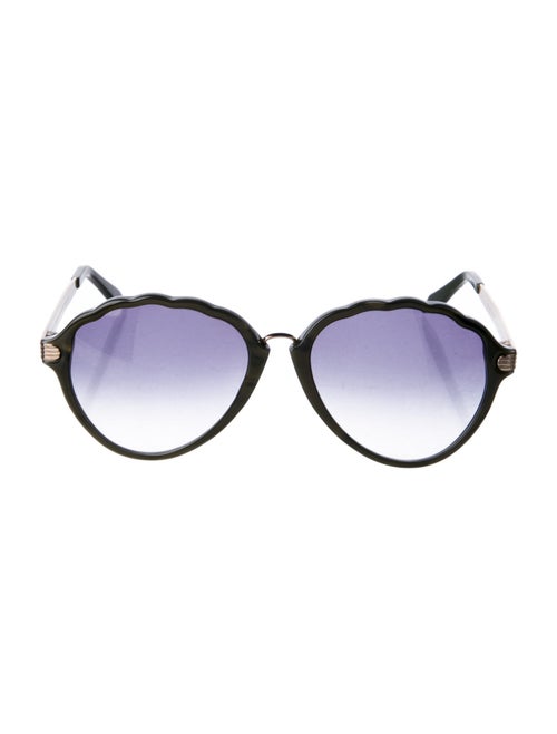 Victoria Beckham Round Gradient Sunglasses