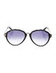 Victoria Beckham Round Gradient Sunglasses