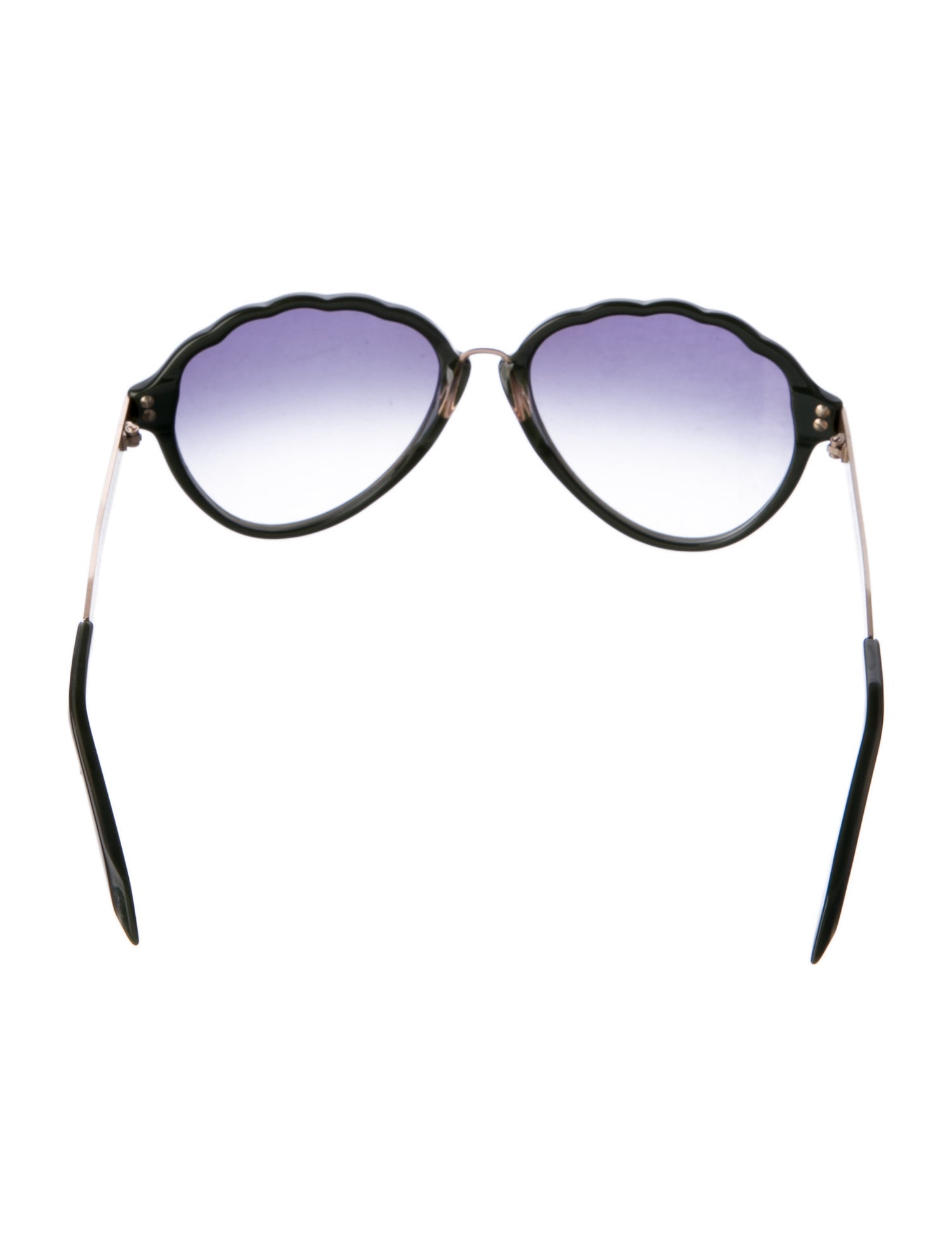Victoria Beckham Round Gradient Sunglasses