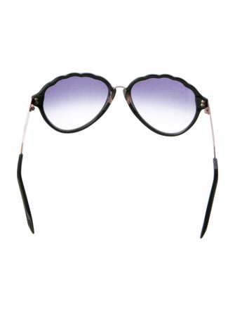 Victoria Beckham Round Gradient Sunglasses