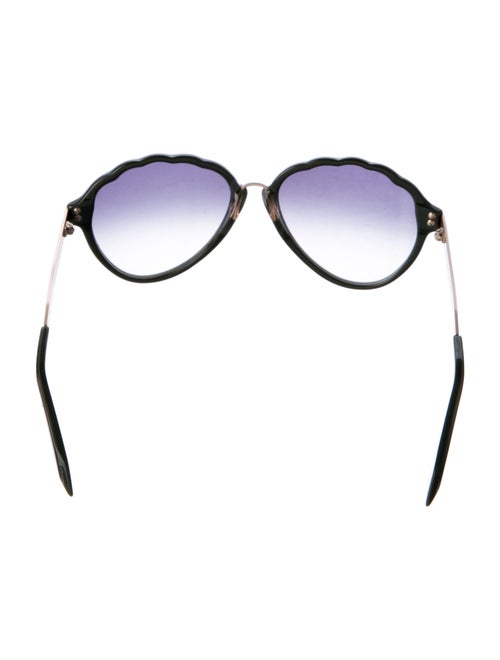 Victoria Beckham Round Gradient Sunglasses