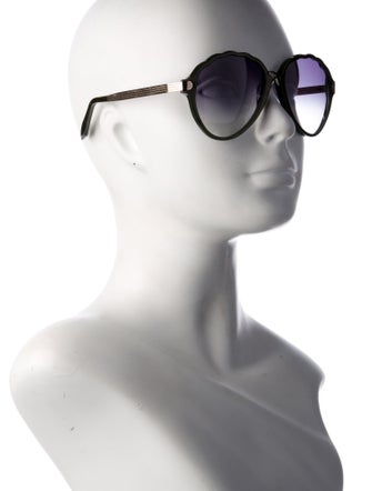 Victoria Beckham Round Gradient Sunglasses