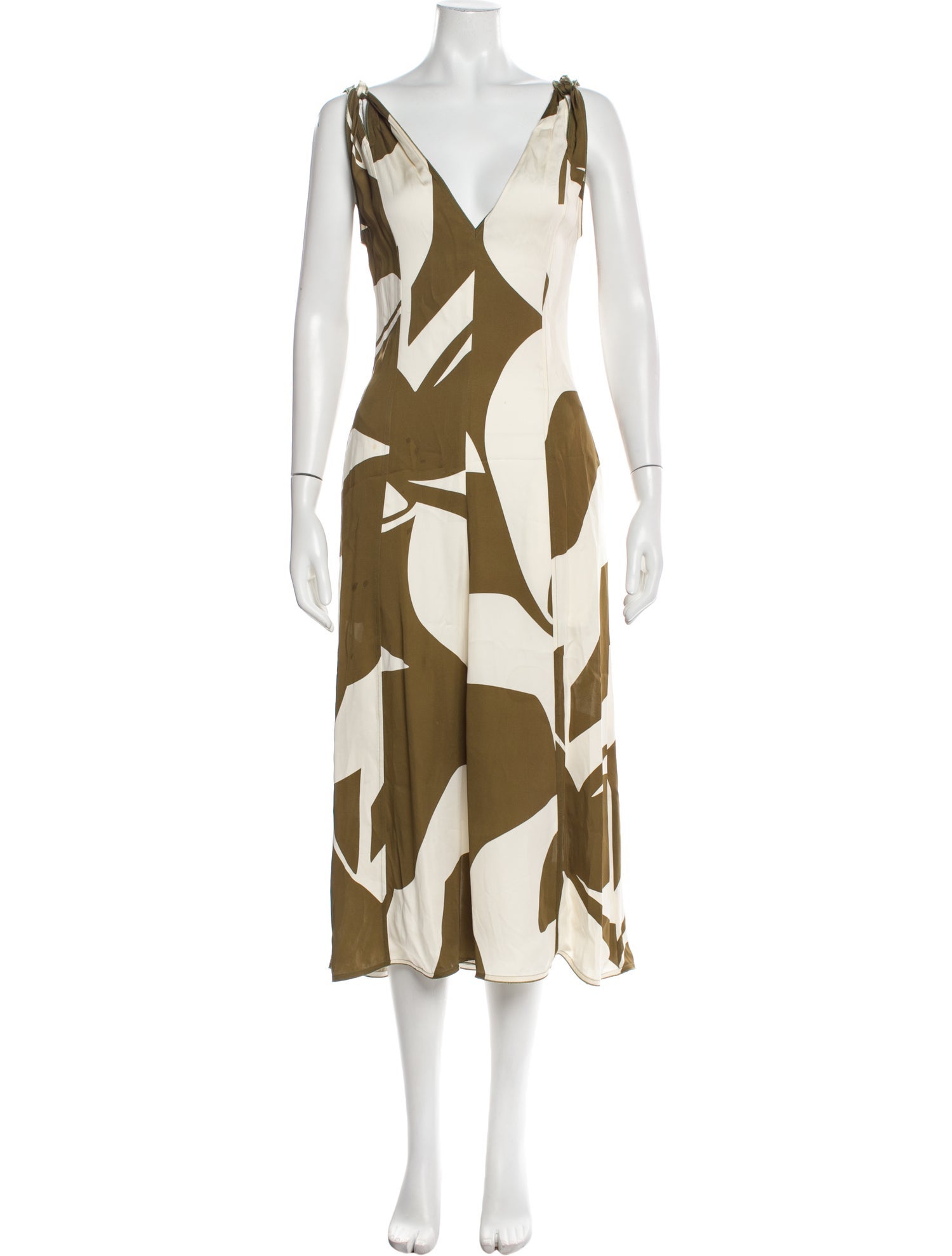 Victoria Beckham Printed Long Dress