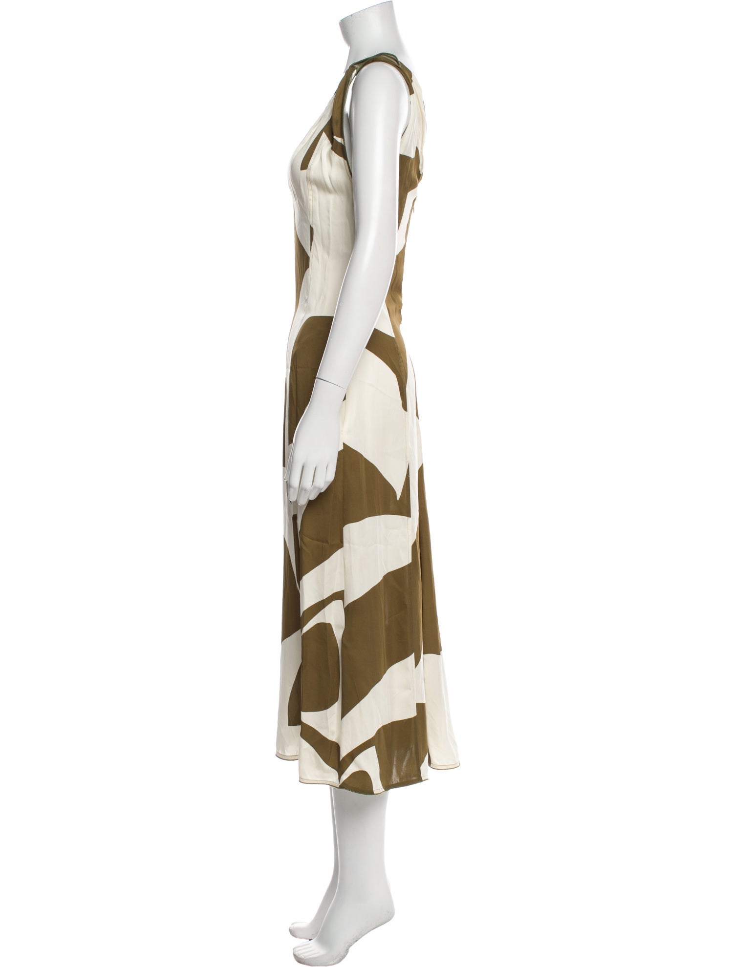 Victoria Beckham Printed Long Dress
