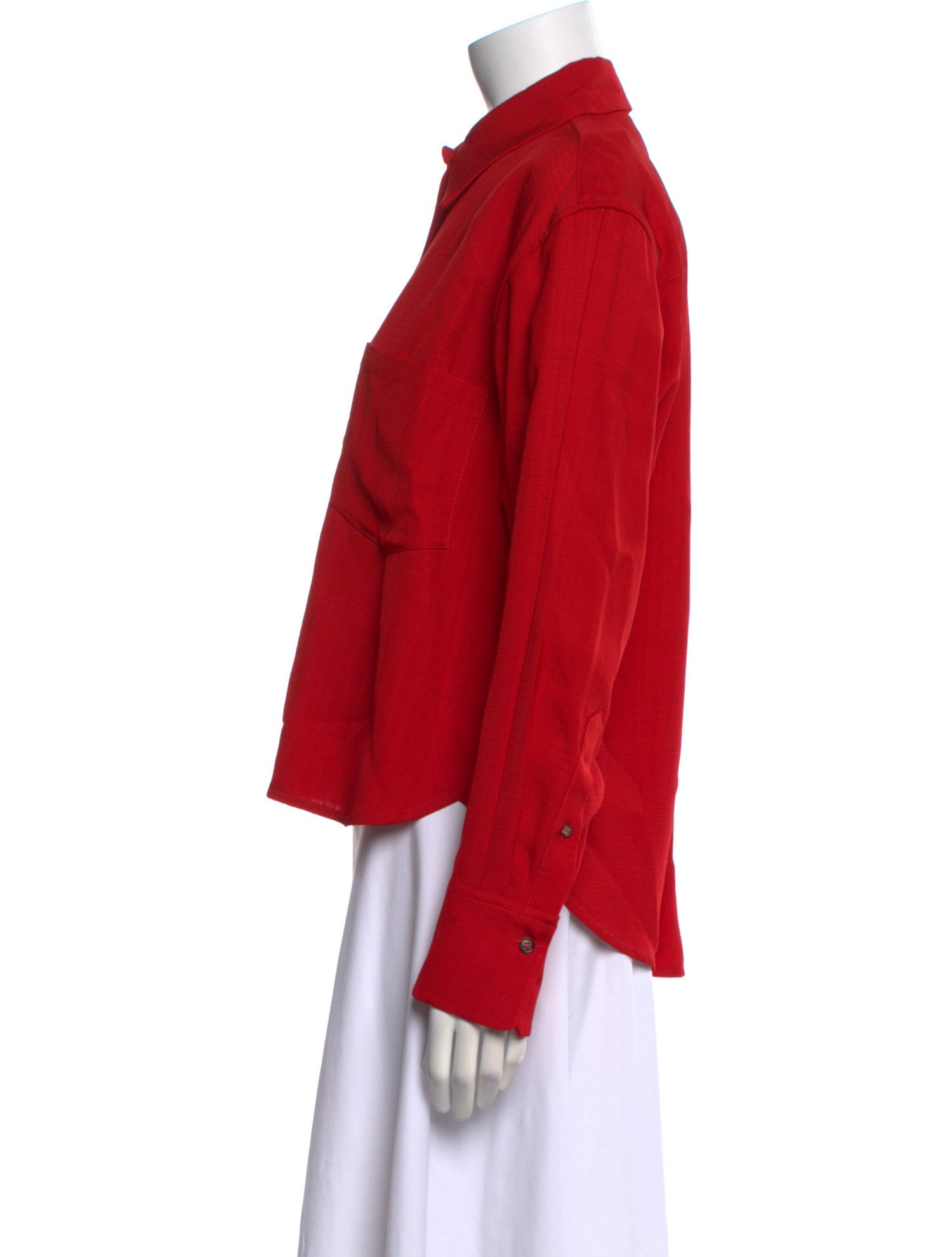 Victoria Beckham Long Sleeve Button-Up Top w/ Tags