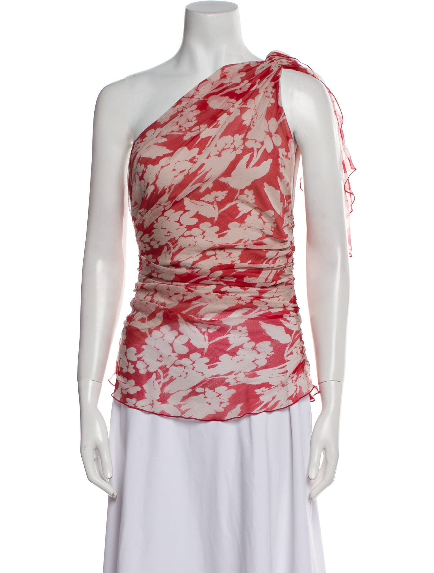 Victoria Beckham Silk Floral Print Blouse