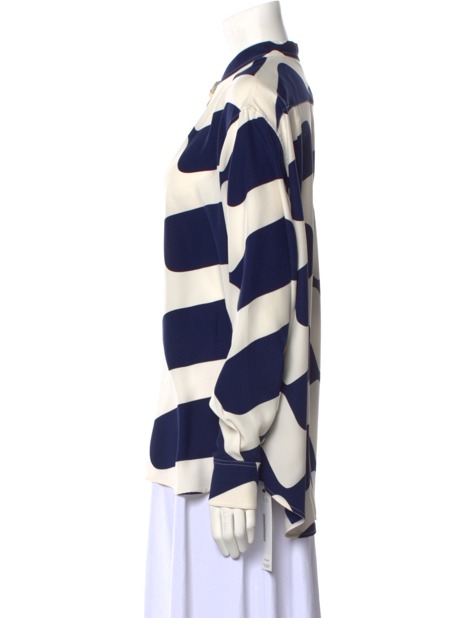 Victoria Beckham Silk Striped Blouse