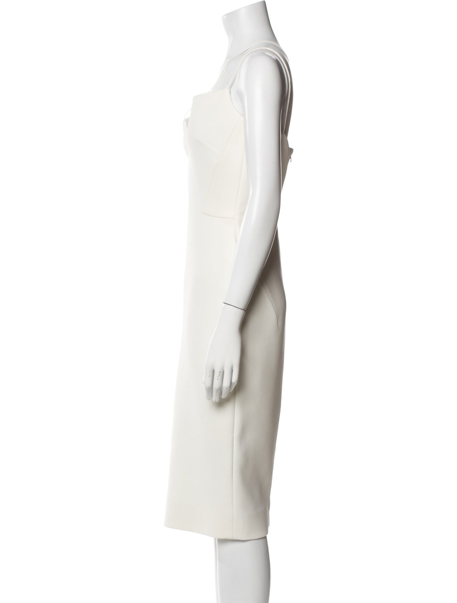 Victoria Beckham V-Neck Midi Length Dress