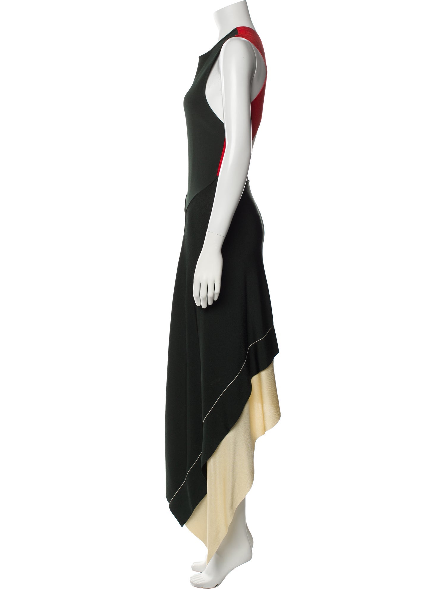 Victoria Beckham Crew Neck Long Dress