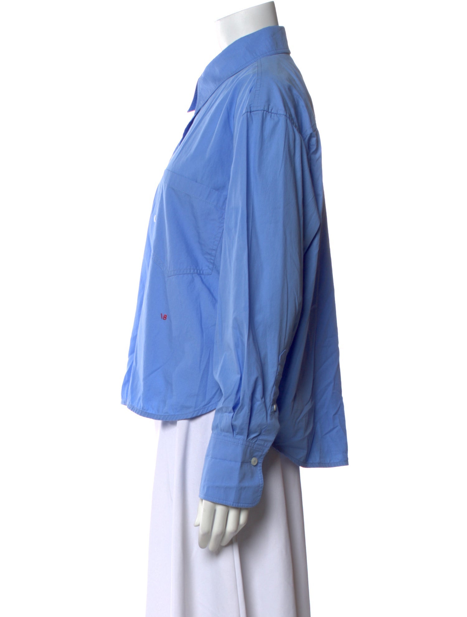 Victoria Beckham Long Sleeve Button-Up Top