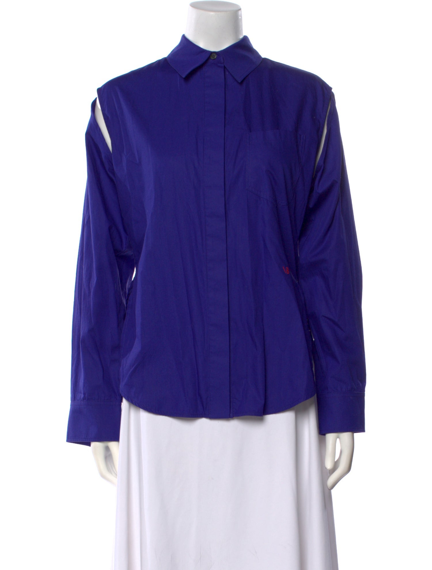 Victoria Beckham Long Sleeve Button-Up Top