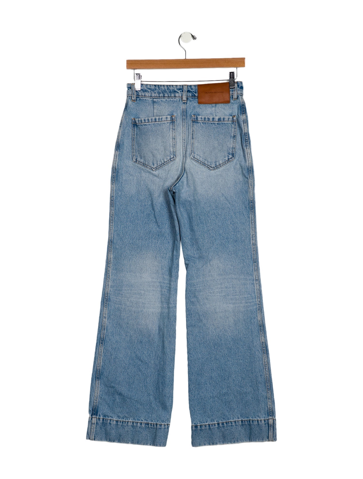 Victoria Beckham Mid-Rise Wide Leg Jeans