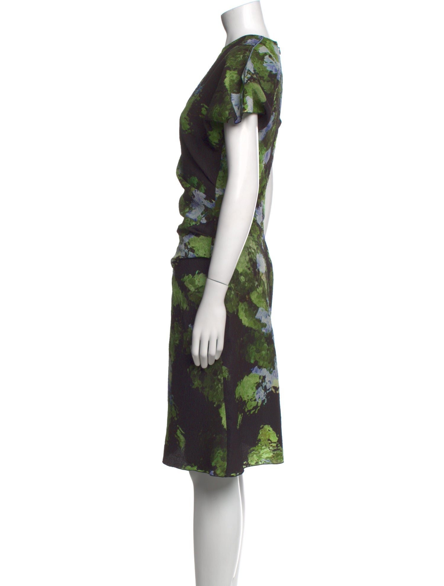 Victoria Beckham Floral Print Knee-Length Dress
