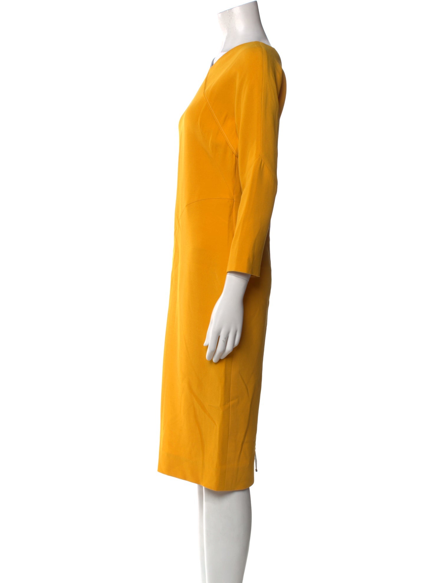 Victoria Beckham V-Neck Midi Length Dress