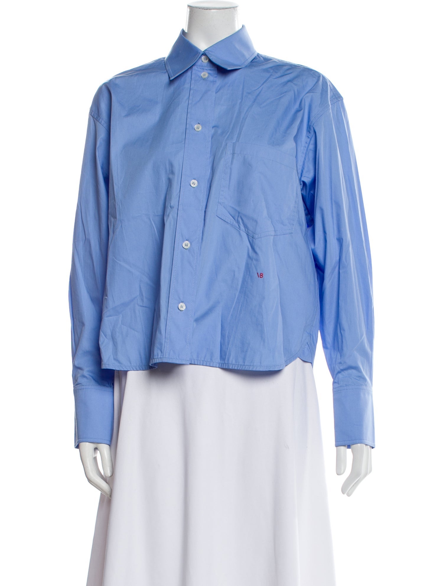 Victoria Beckham Long Sleeve Button-Up Top w/ Tags