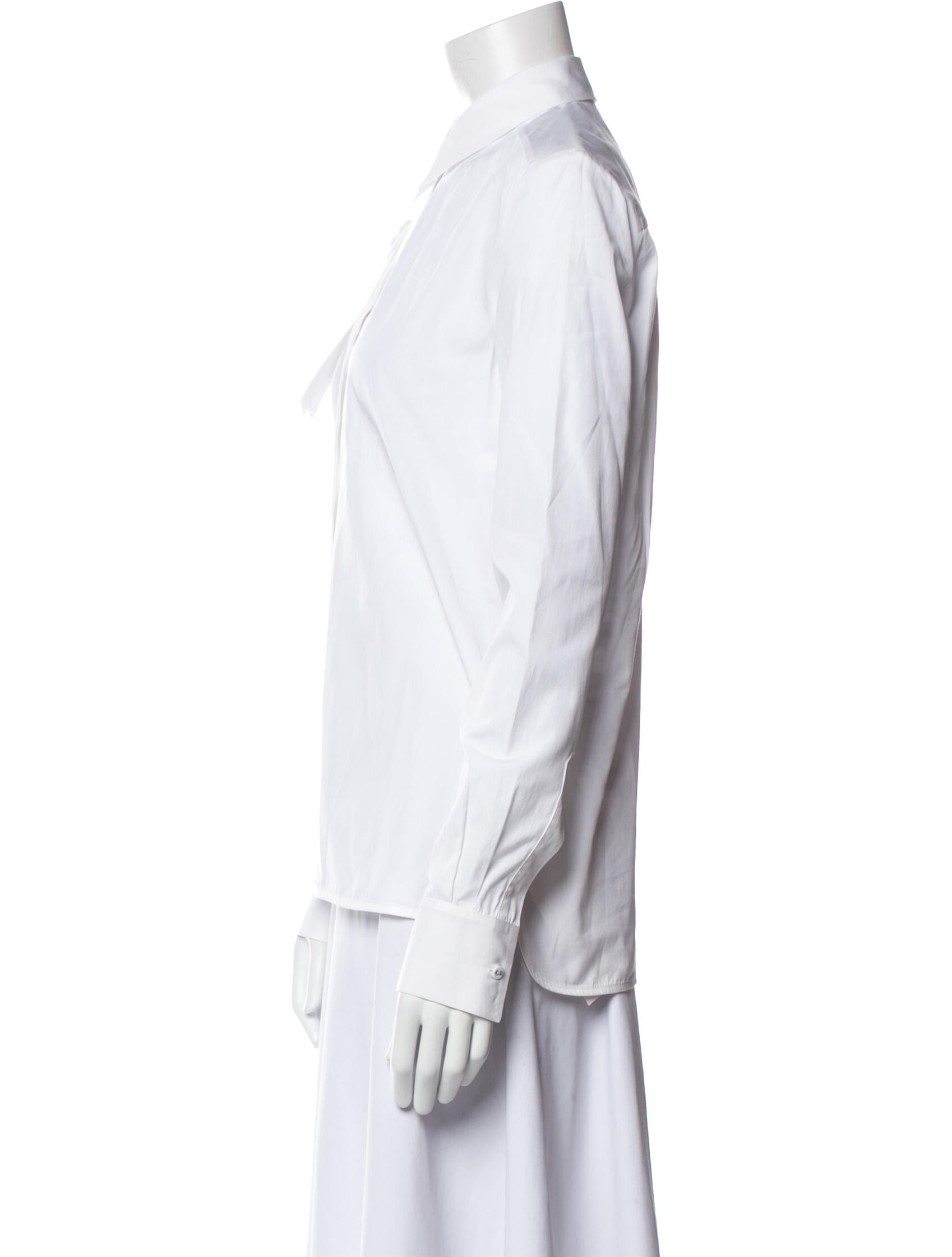 Victoria Beckham Long Sleeve Button-Up Top