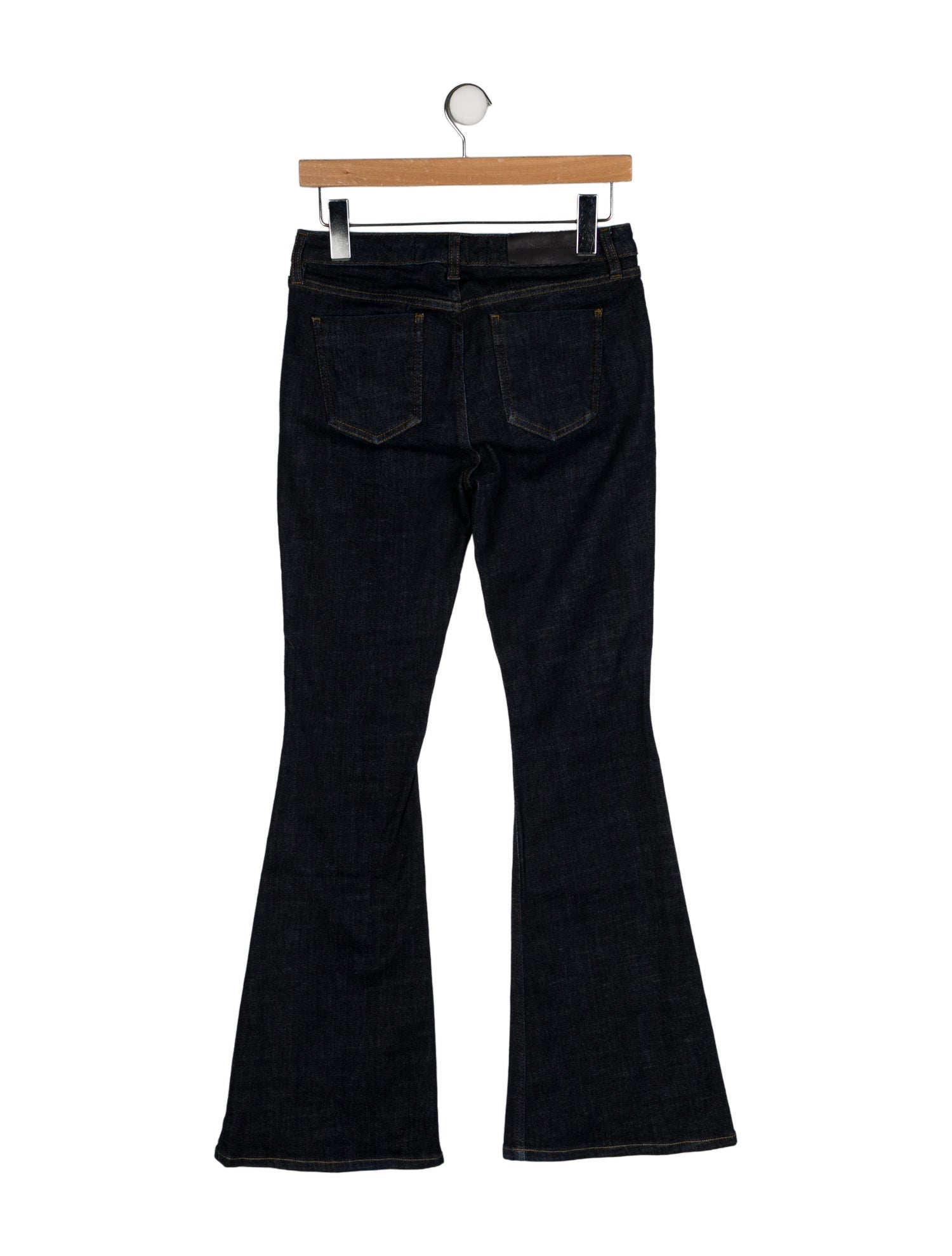 Victoria Beckham Mid-Rise Wide Leg Jeans