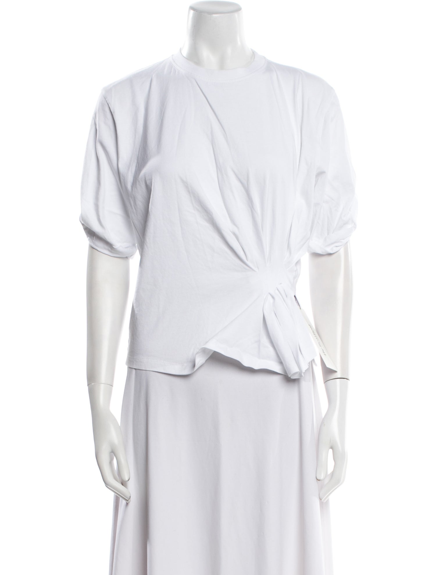 Victoria Beckham Crew Neck Three-Quarter Sleeve Hoodie