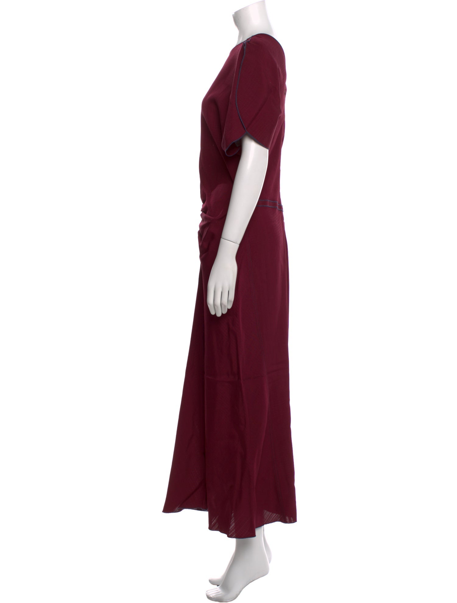 Victoria Beckham Crew Neck Long Dress